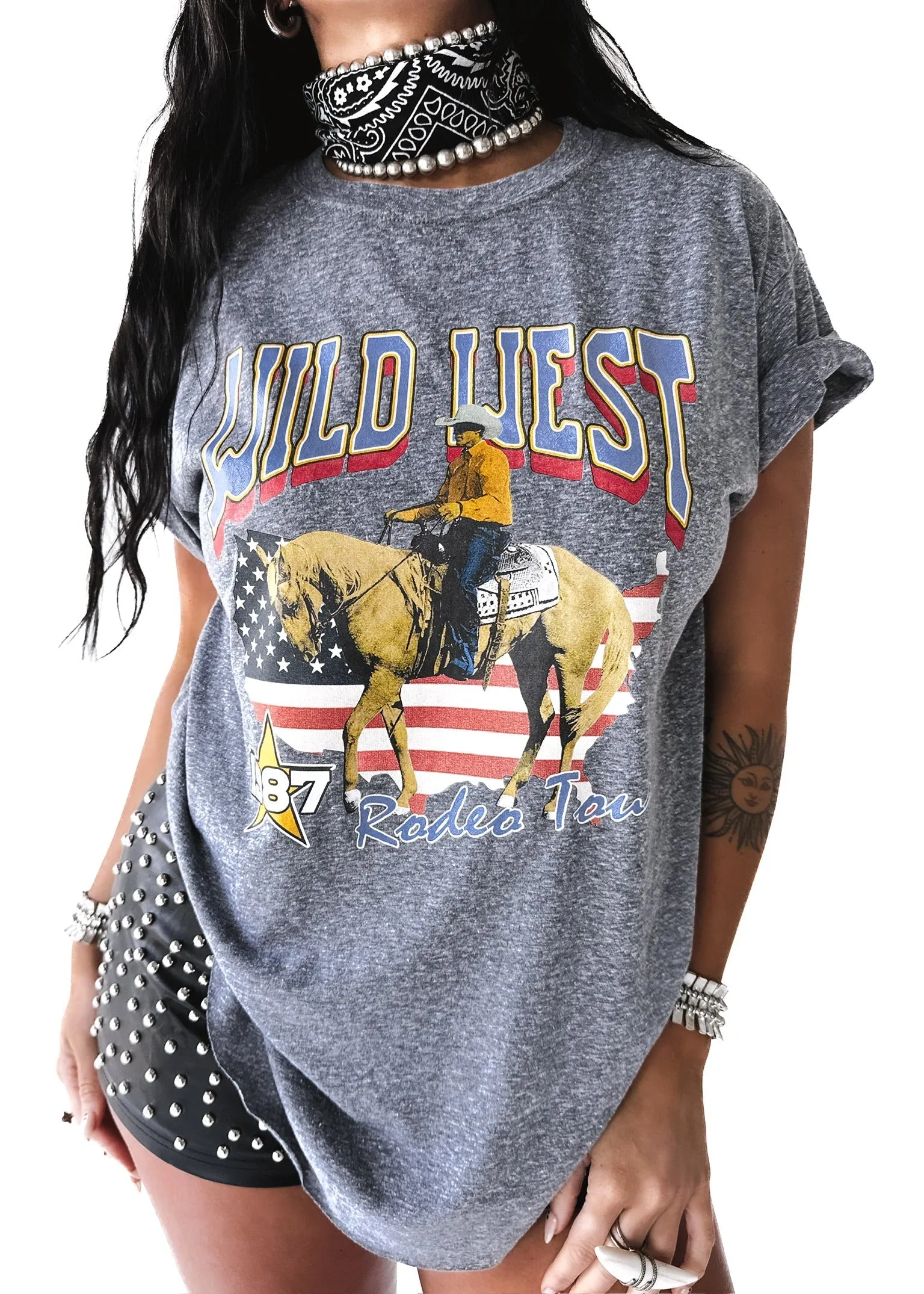 1987 WILD WEST SIDE SLIT TEE