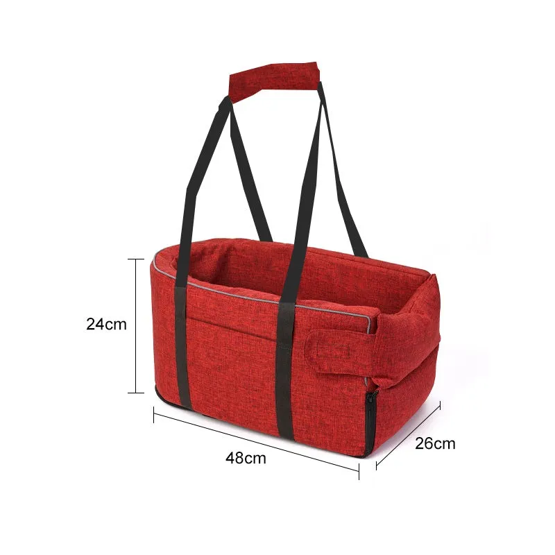 2-in-1 Portable Pet Carrier & Dog Car Seat Booster