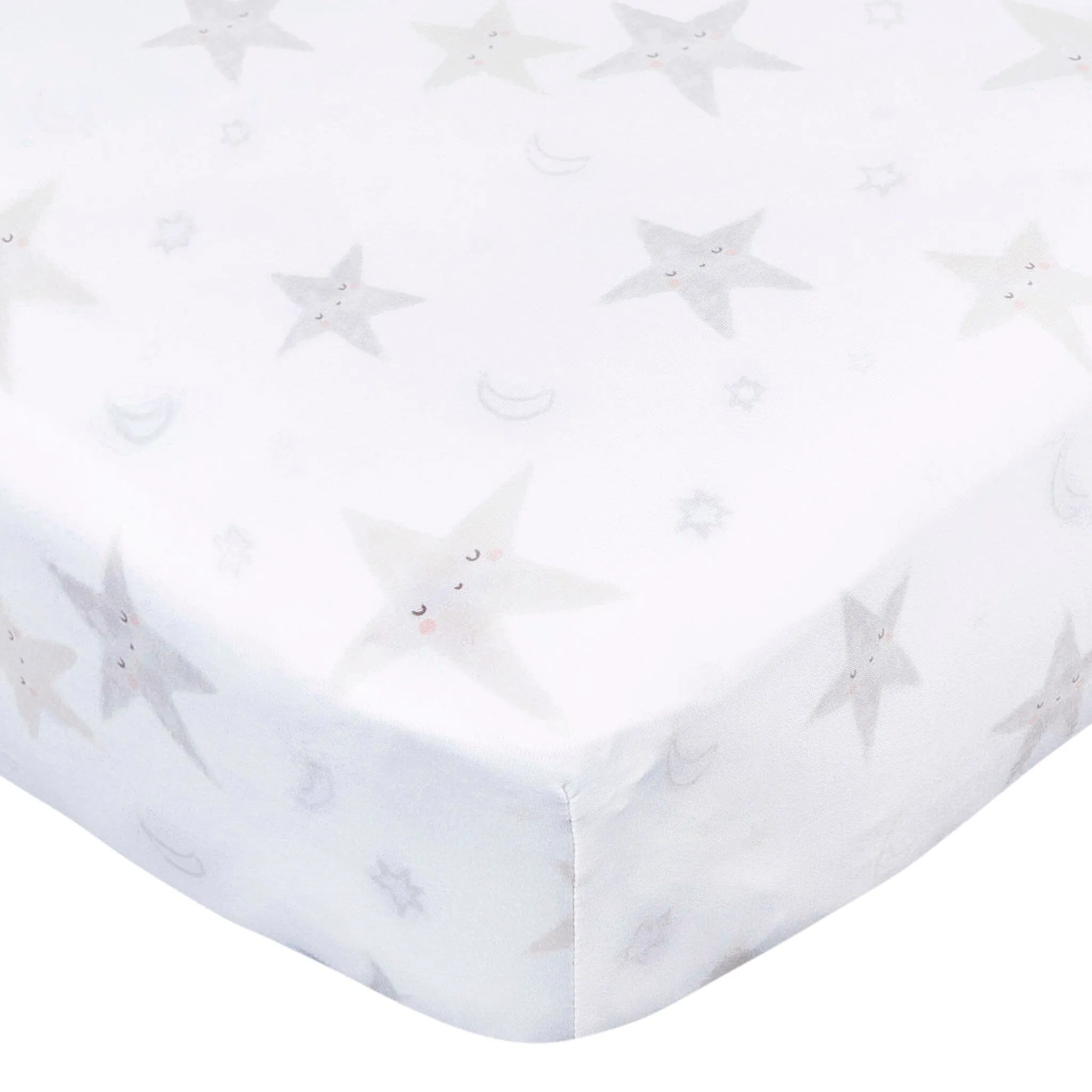 2-Pack Neutral Celestial Crib Sheets