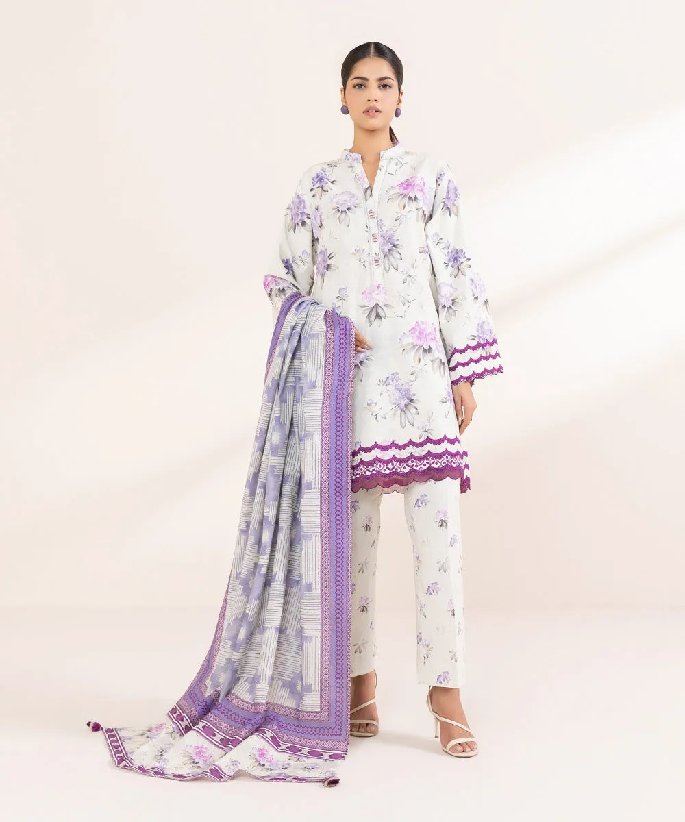 2 Piece - Printed Khaddar Suit