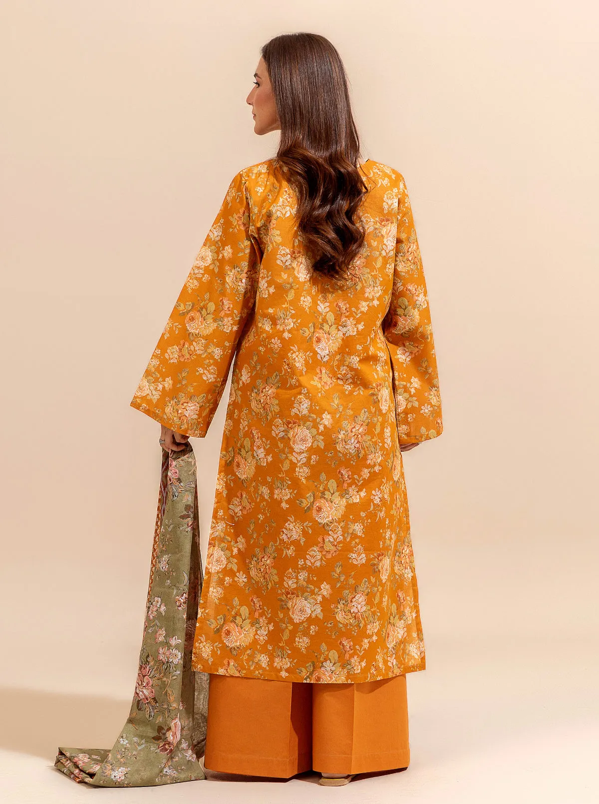 2 PIECE PRINTED LAWN SUIT-SUMMER FRUIT