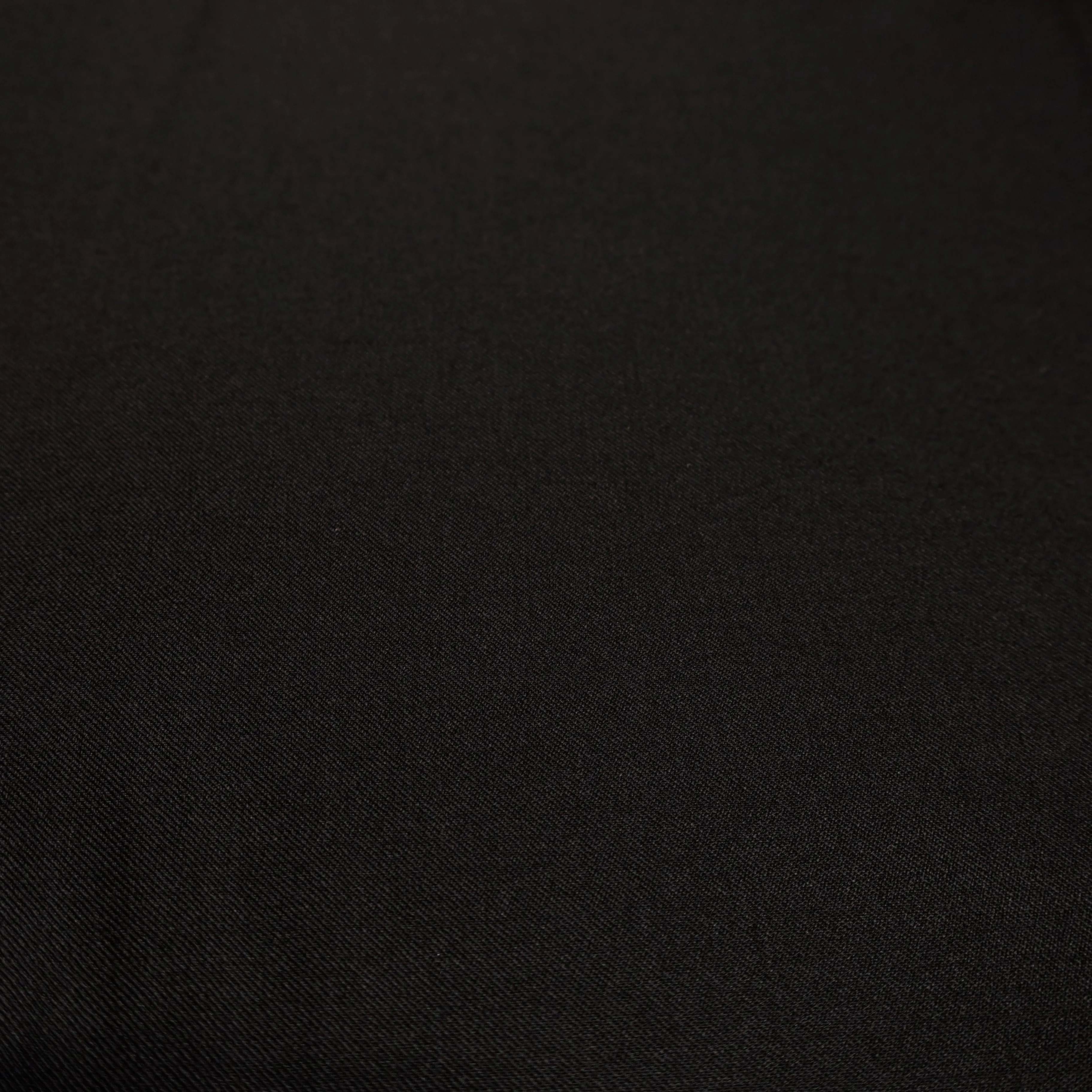 2 YDS Plain Black 100% Wool Loro Piana Fabric