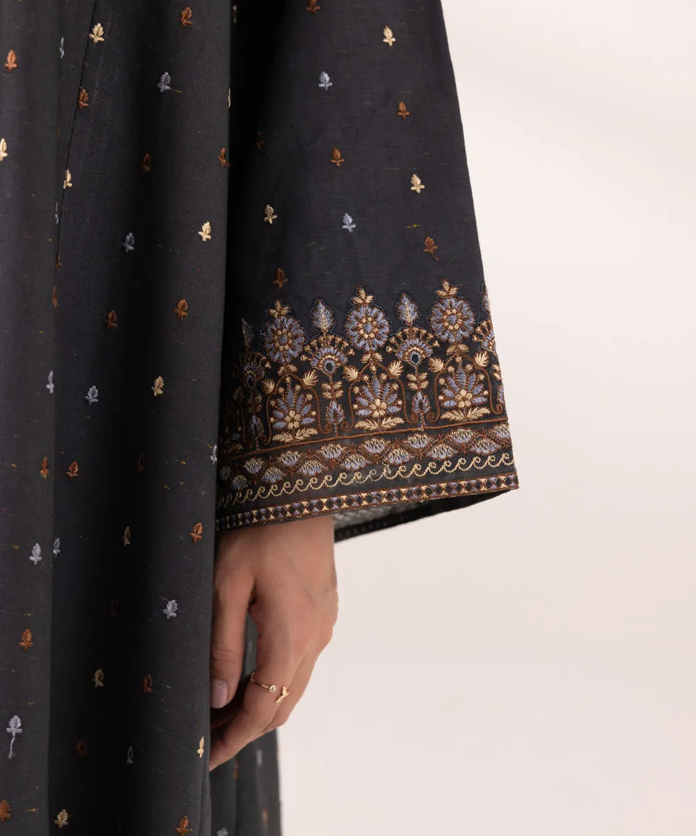 3 Piece - Embroidered Multi Neps Suit