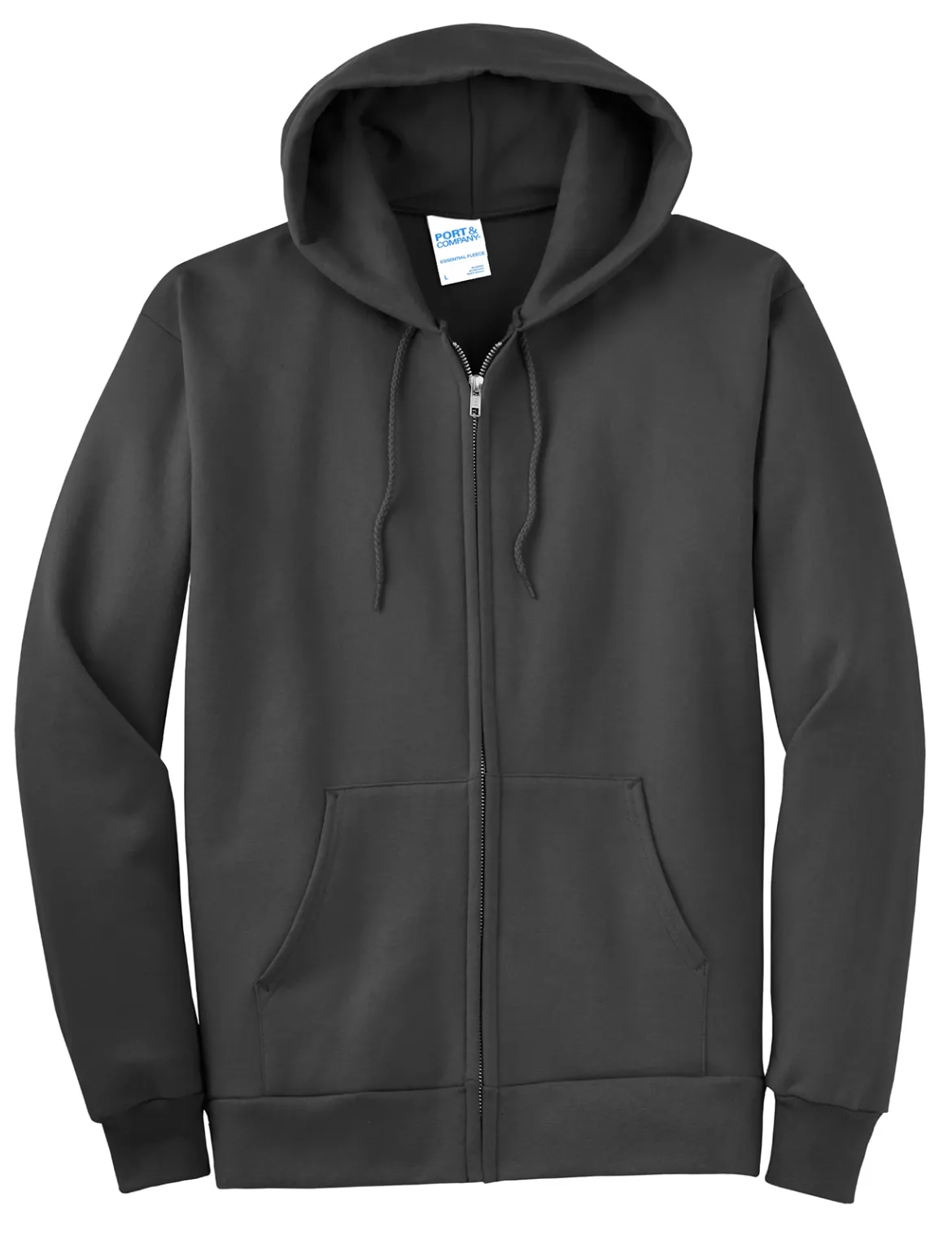 71. FMD - Port & Company® Essential Fleece Full-Zip Hooded Sweatshirt (TALL)