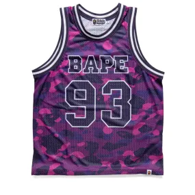 A Bathing Ape Color Camo Basketball Tank Top - Purple