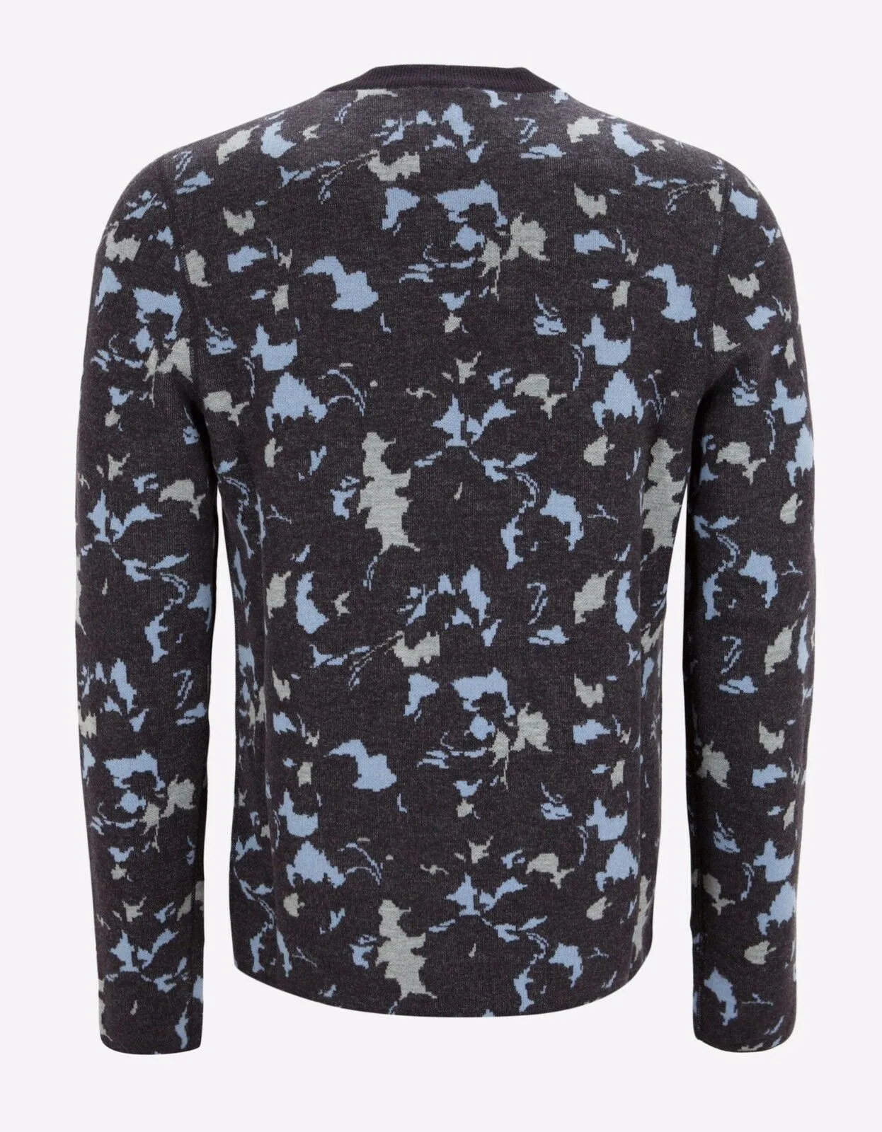 Abstract Floral Wool Sweater