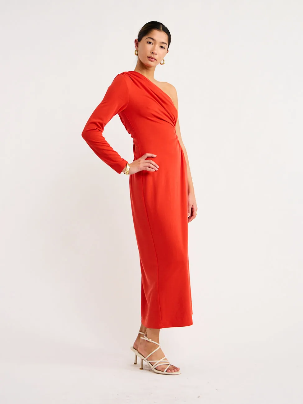 Acler Stanmore Dress in Scarlet