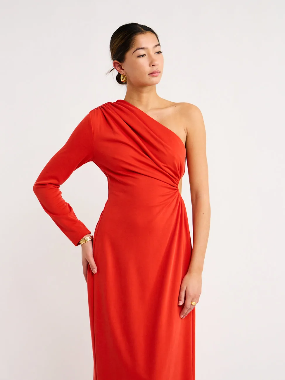 Acler Stanmore Dress in Scarlet