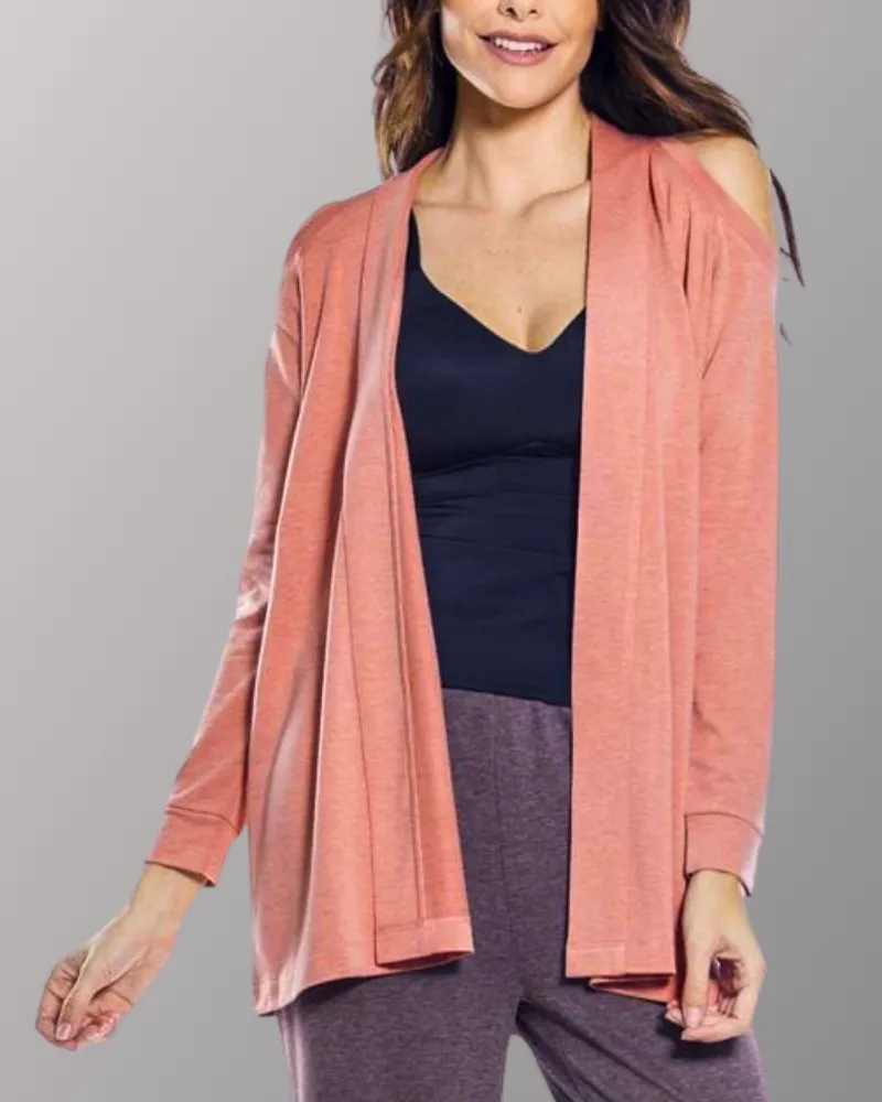 Ahh Dreams Cold Shoulder Long Sleeve Wrap - FINAL SALE