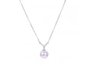 Akoya Pearl and Diamond Necklace