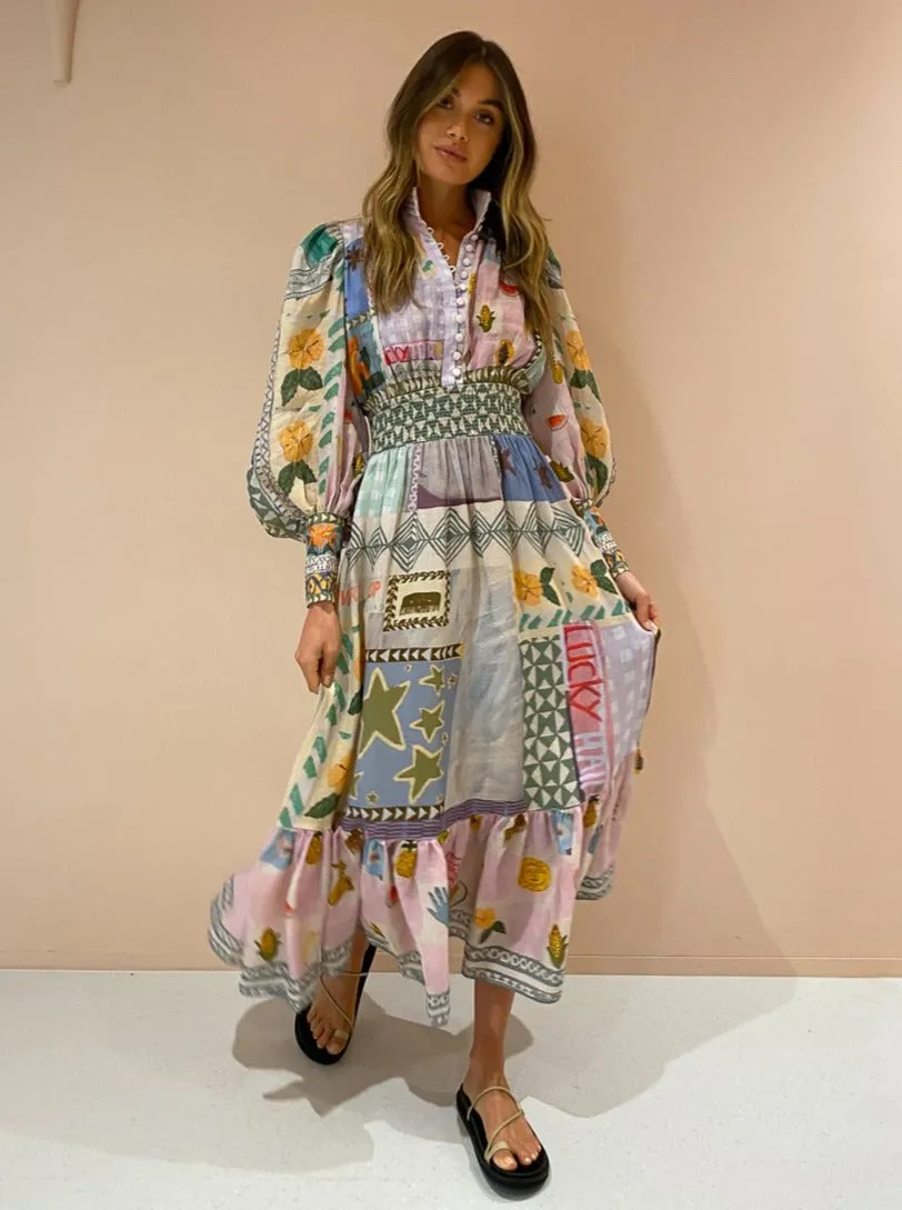 Alemais Emma Gale Shirtdress in Multi