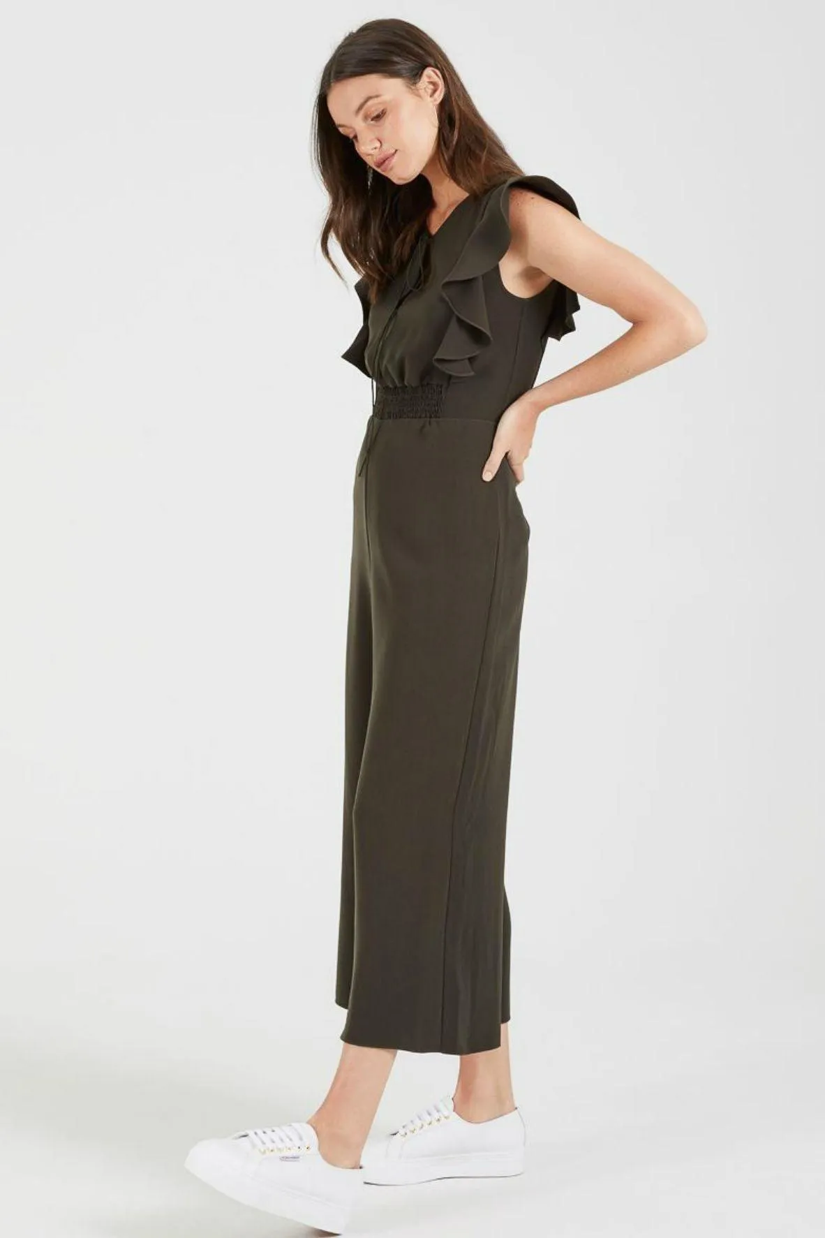 Alexa Tie Front Jumpsuit