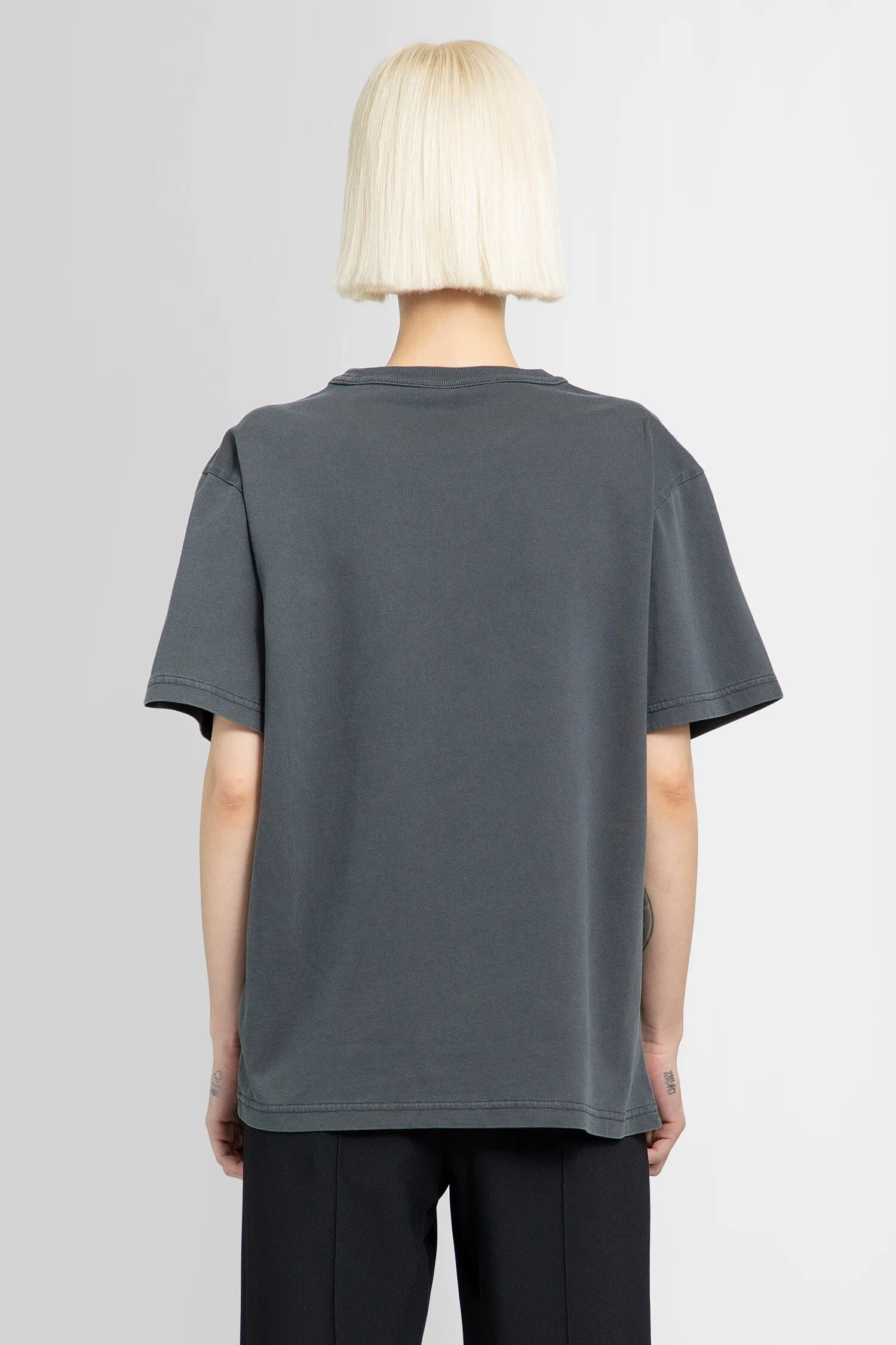 ALEXANDER WANG WOMAN GREY T-SHIRTS & TANK TOPS