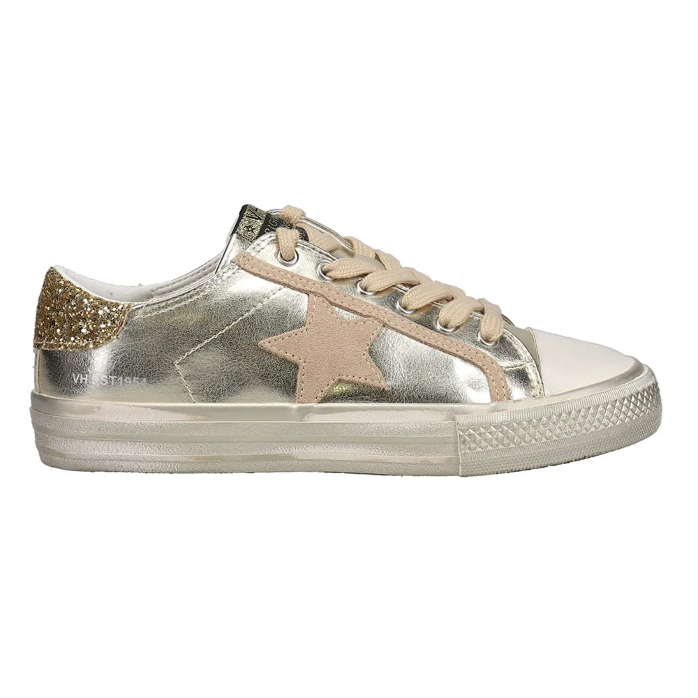 Alive Metallic Glitter Lace Up Sneakers