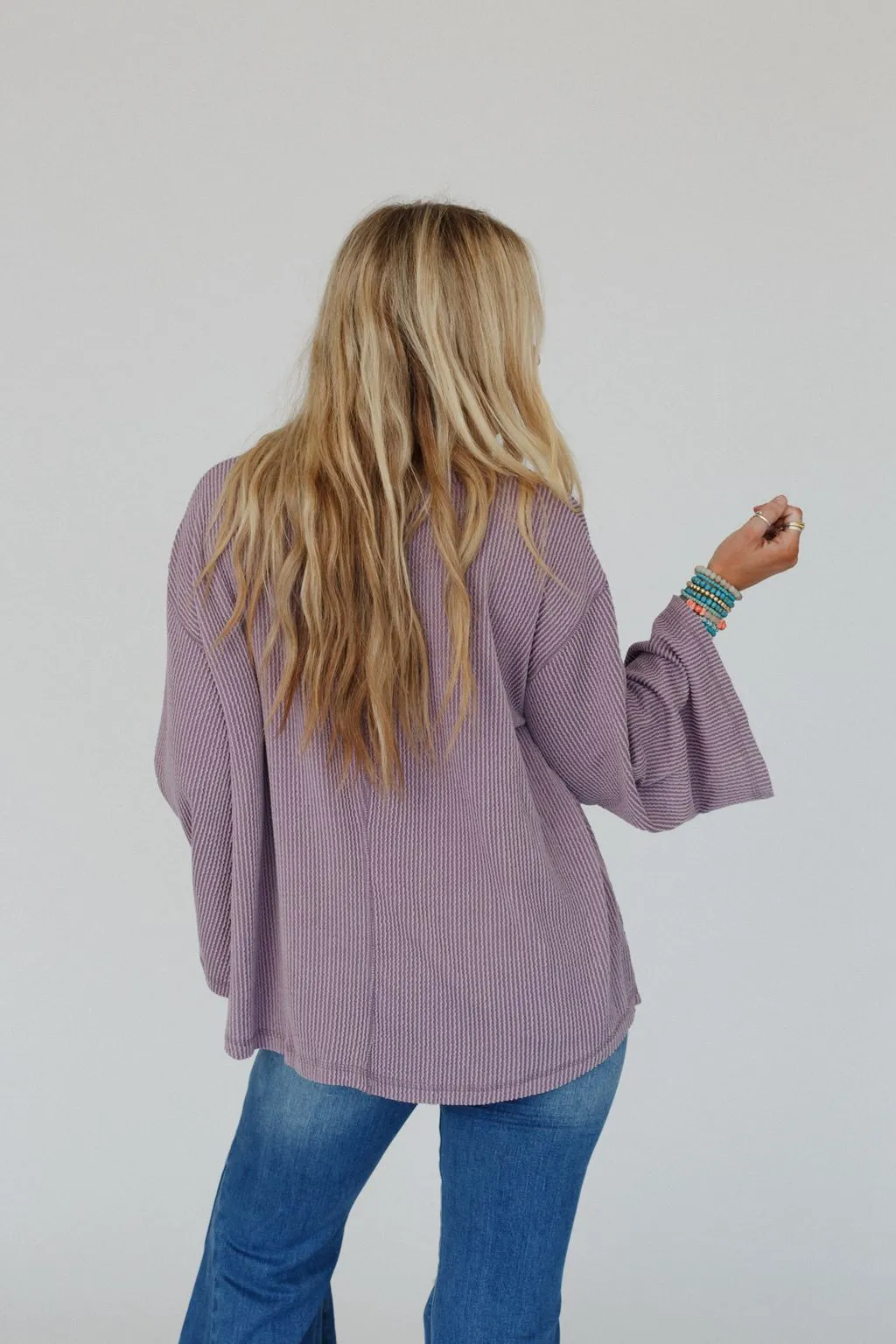 All You Need Textured Top - Orchid