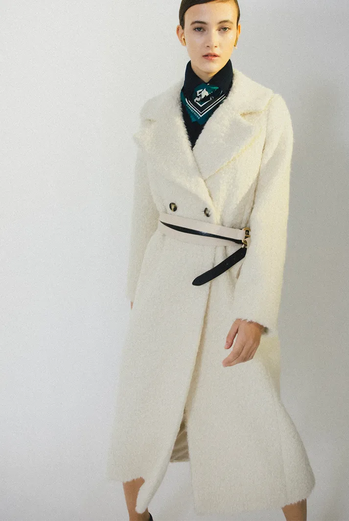 Alpaca Belted Coat