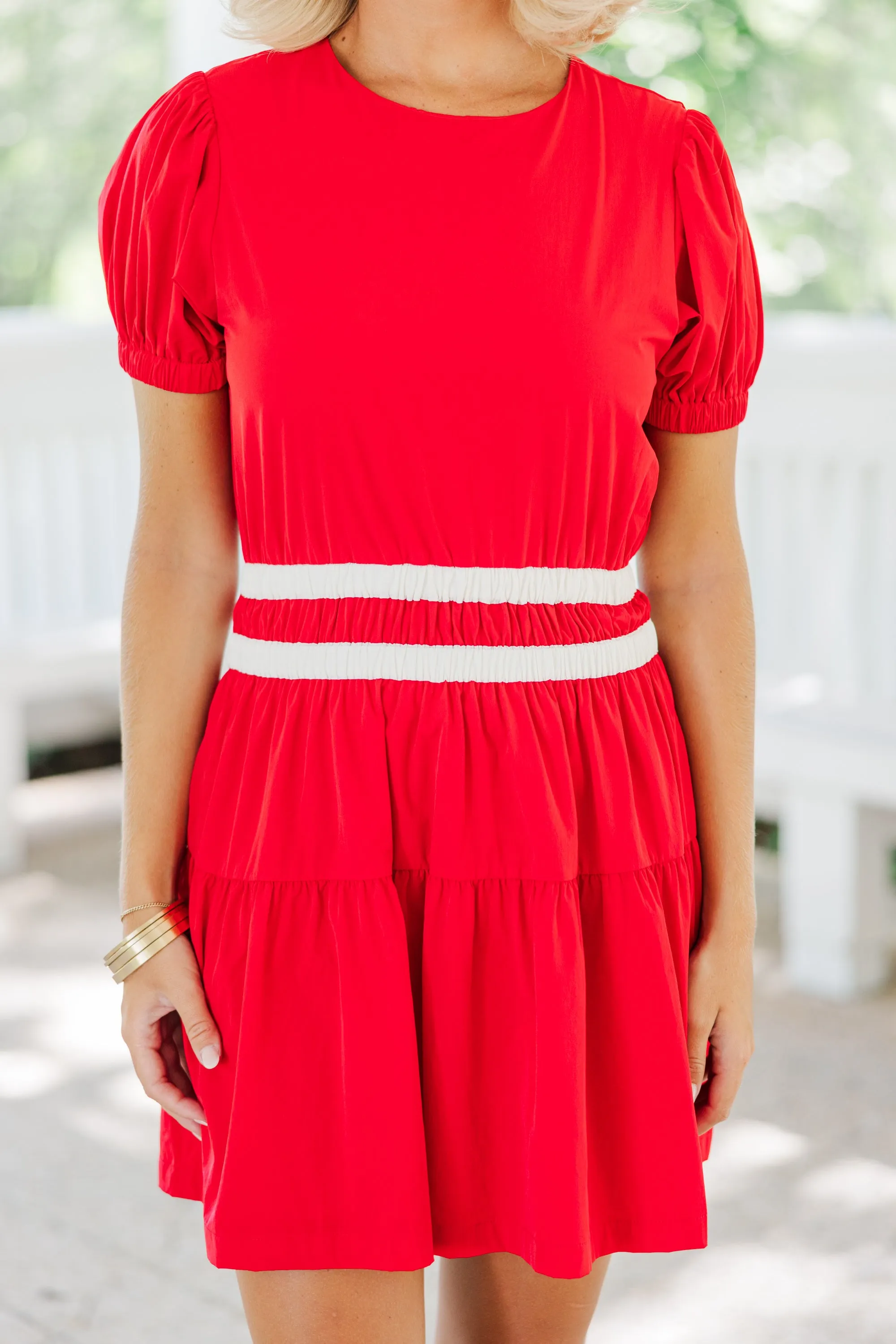 Always And Forever Red Cotton Dress