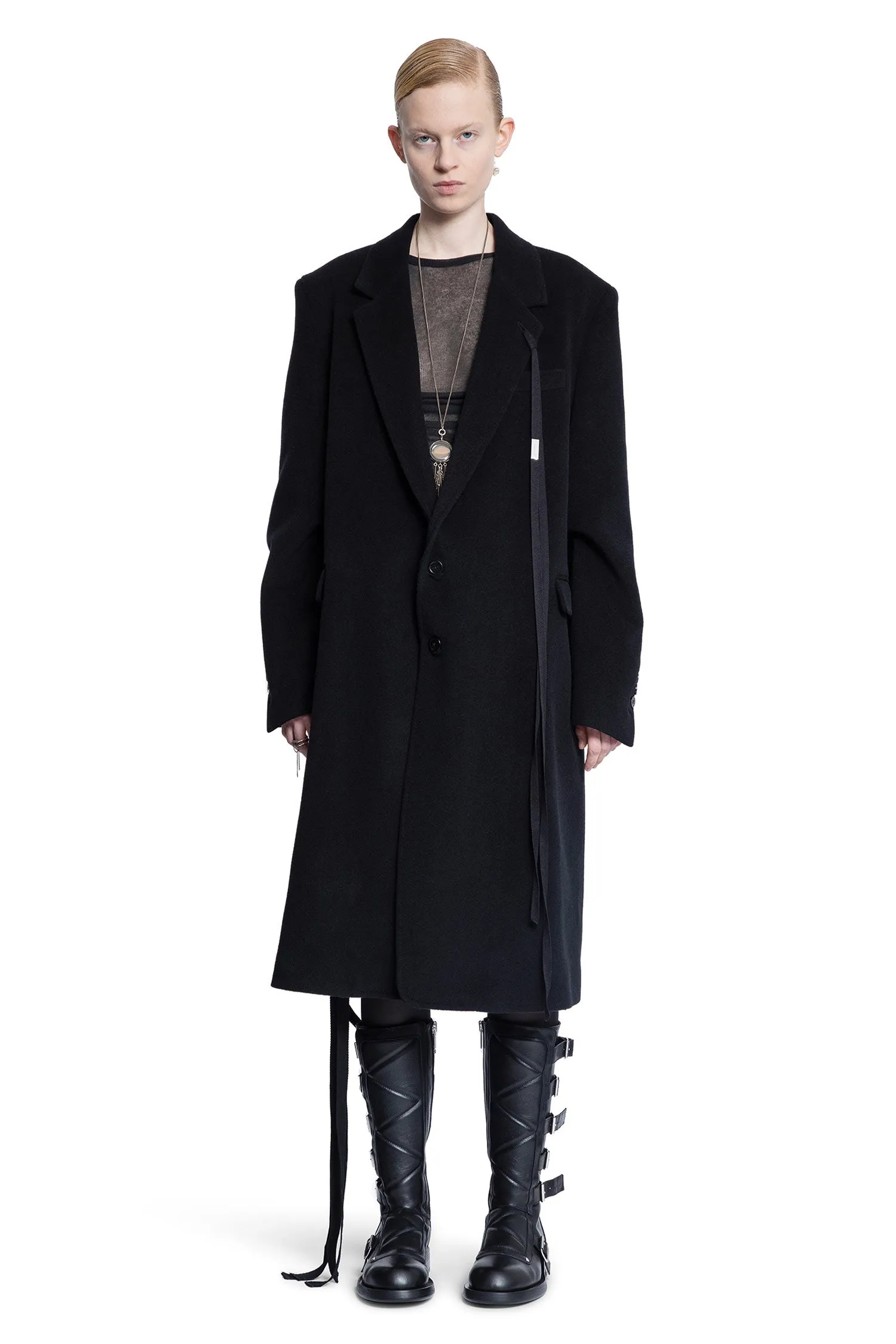 ANN DEMEULEMEESTER WOMAN BLACK COATS