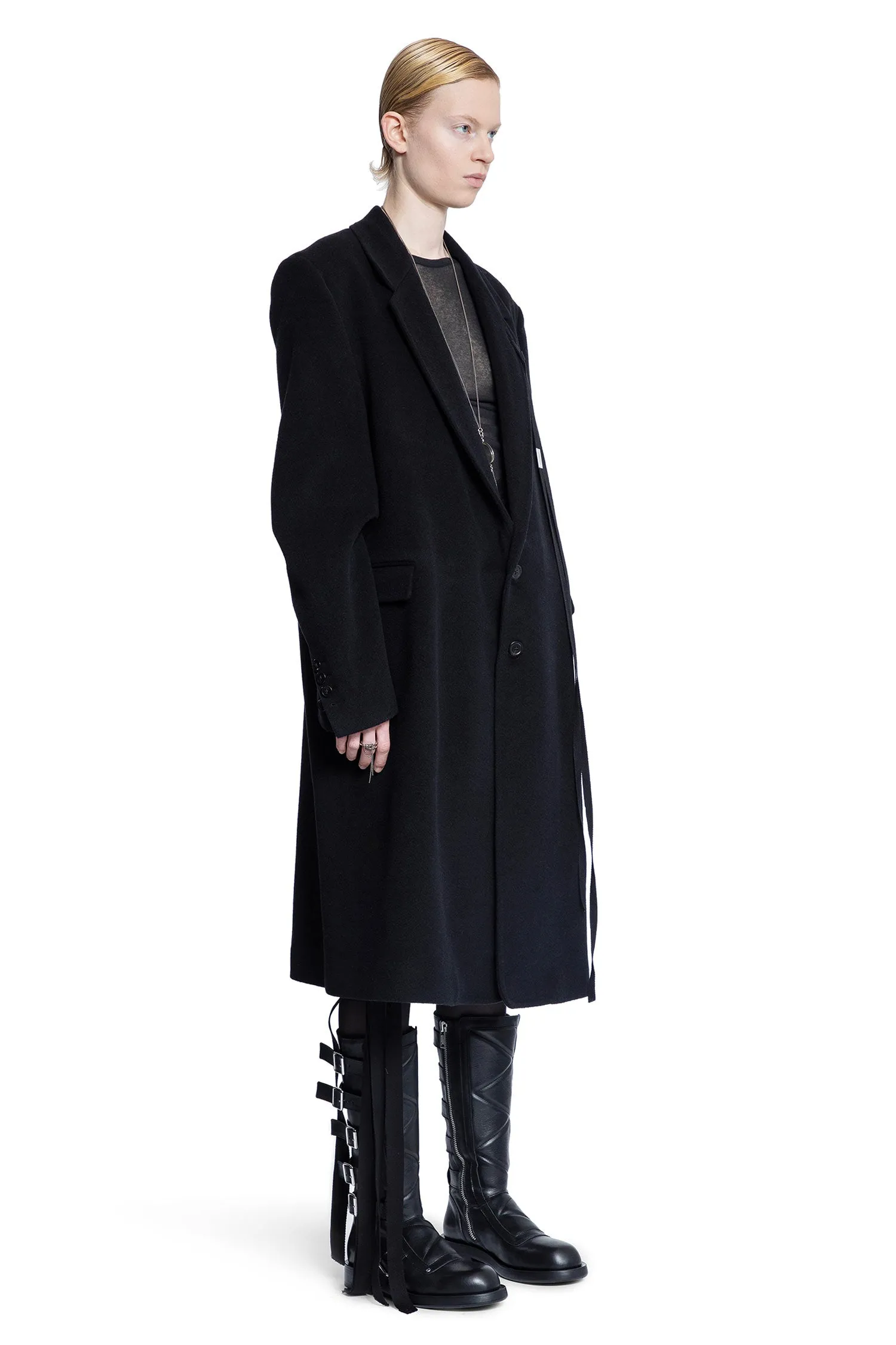 ANN DEMEULEMEESTER WOMAN BLACK COATS