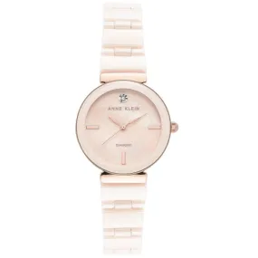 Anne Klein Ceramic Bracelet Ladies Watch AK/3392LPRG