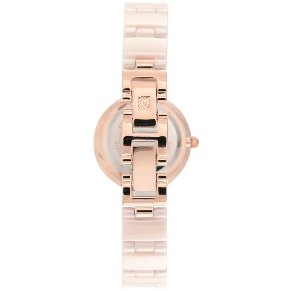 Anne Klein Ceramic Bracelet Ladies Watch AK/3392LPRG