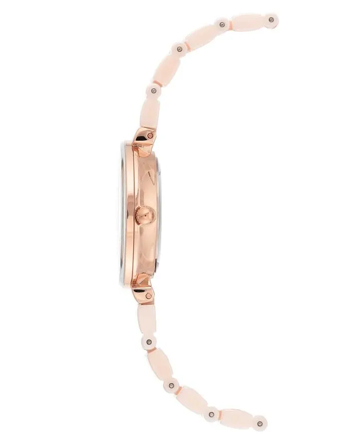 Anne Klein Light Pink Mother of Pearl Dial Ladies Watch AK/3392LPRG