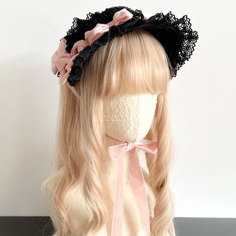 Antique Black Short Bonnet