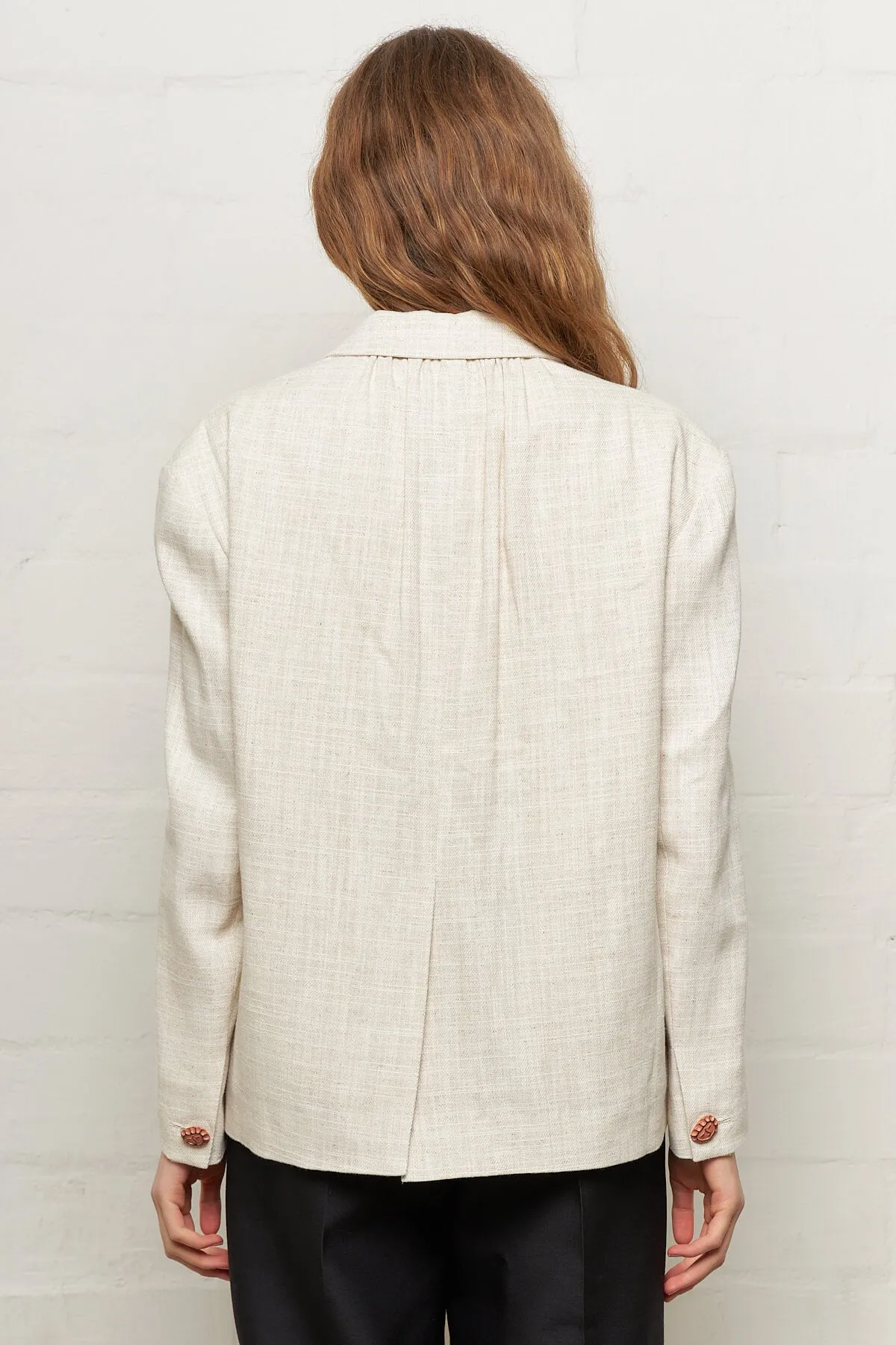 Ashley Beige Cotton Blend Jacket