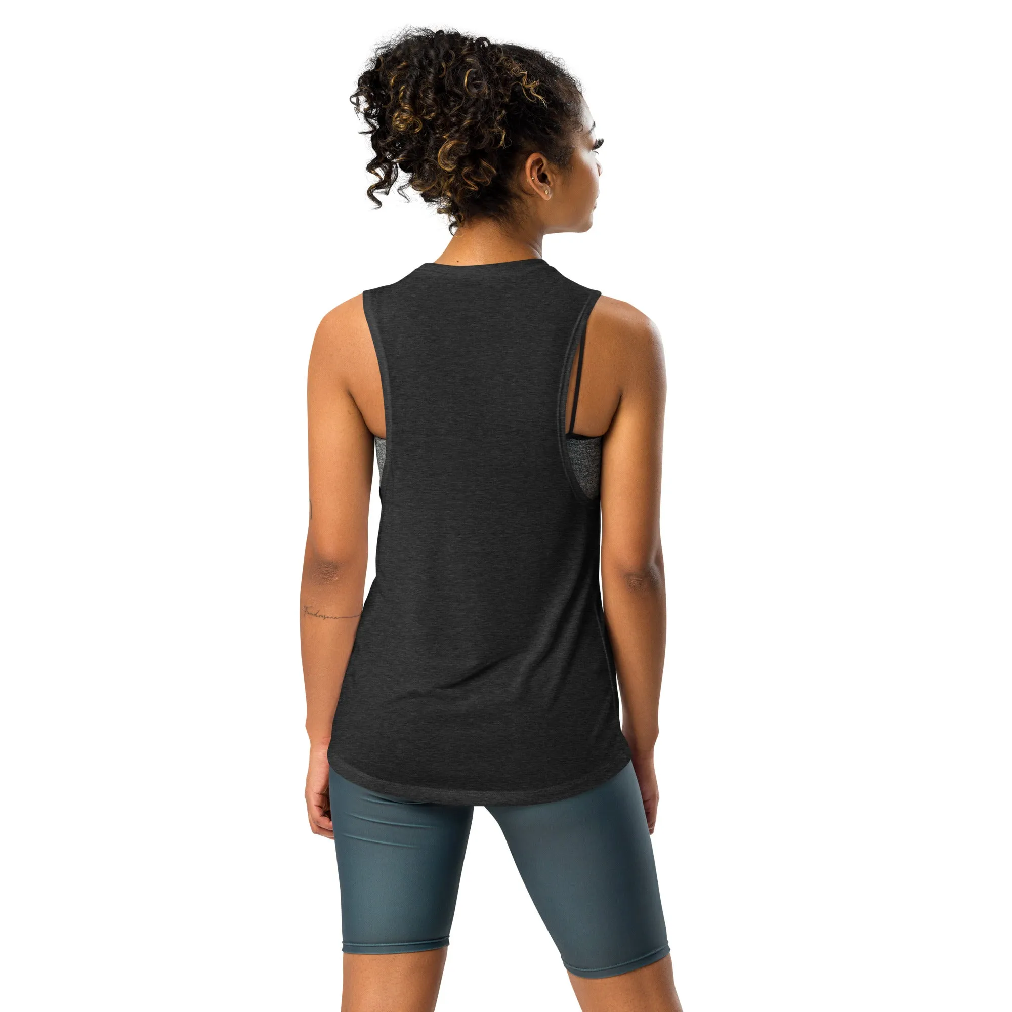 Astral Muscle Tank Top - Relaxed Fit Tee with low cut armholes, Gym Yoga Essentials, Witchy Vegan Activewear, Goth Sportwear