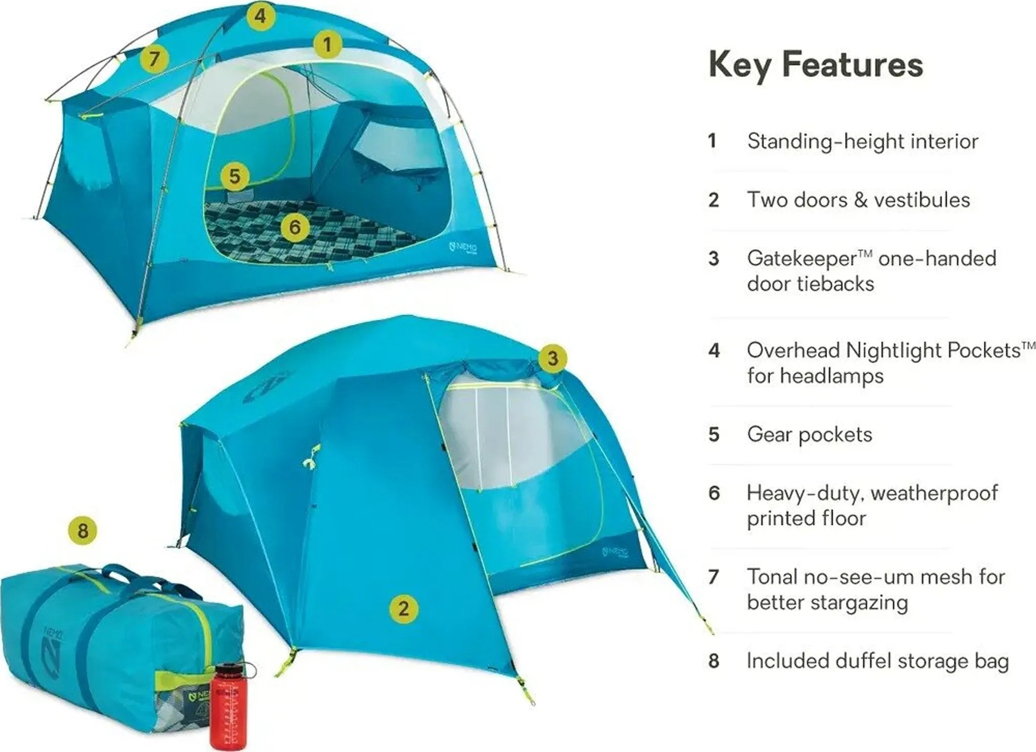 Aurora Highrise Camping Tent 6-person |-|Tente de camping Aurora Highrise 6 personnes