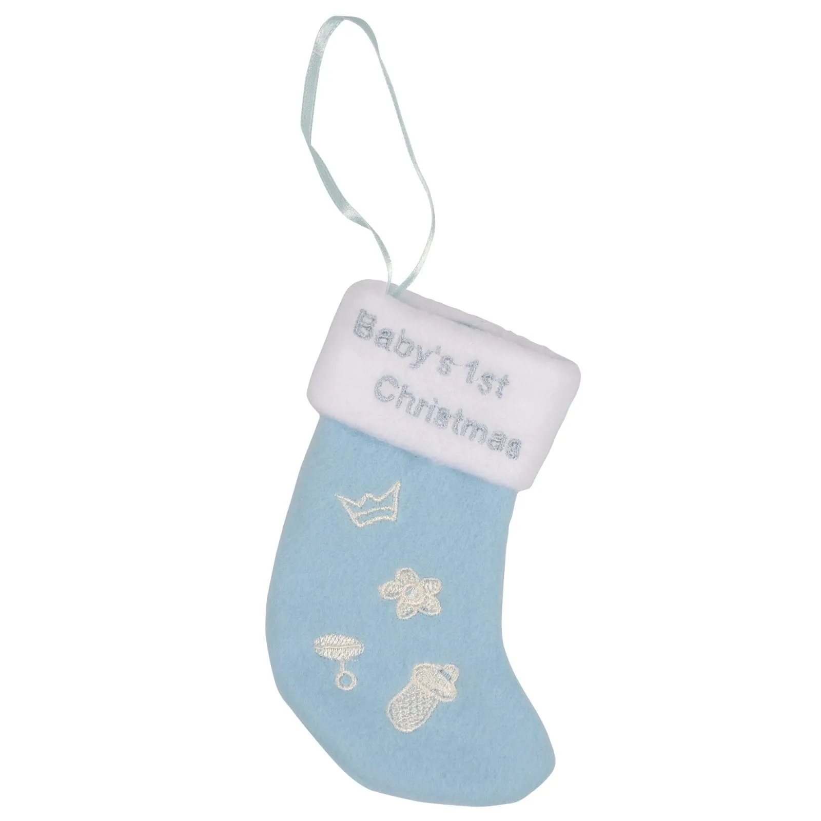 Baby's 1st Christmas Mini Stocking Hanging Tree Decoration