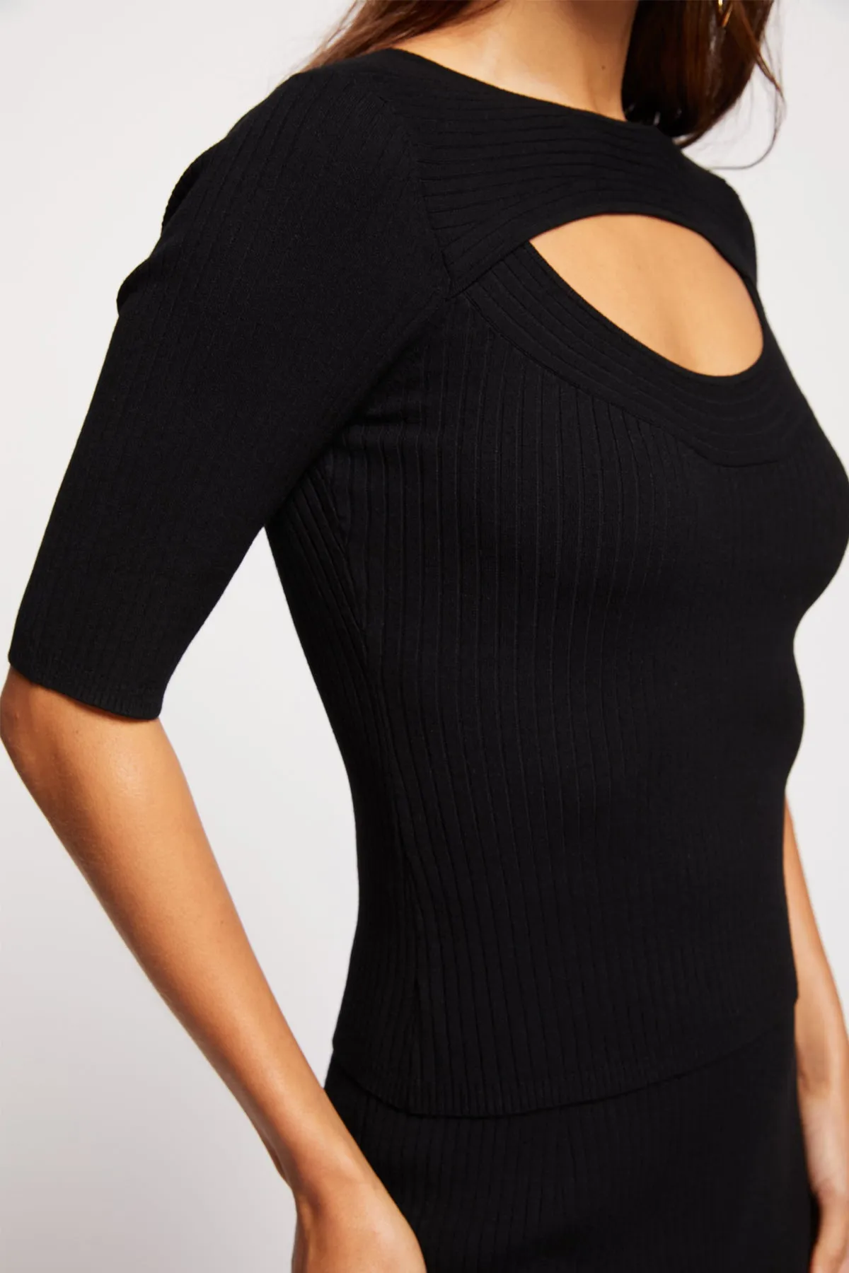 Bailey 44 Perla Sweater Top in Black