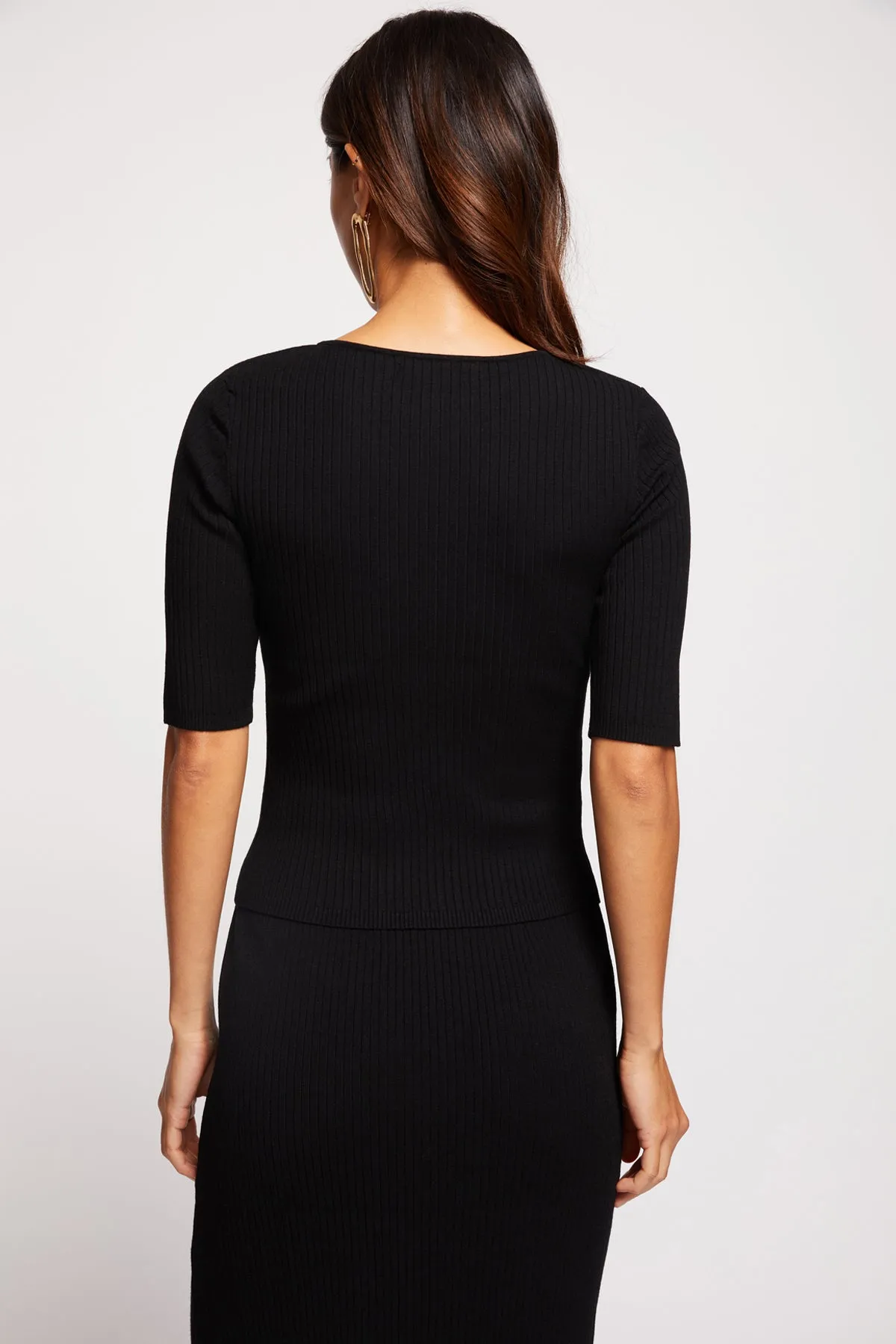 Bailey 44 Perla Sweater Top in Black