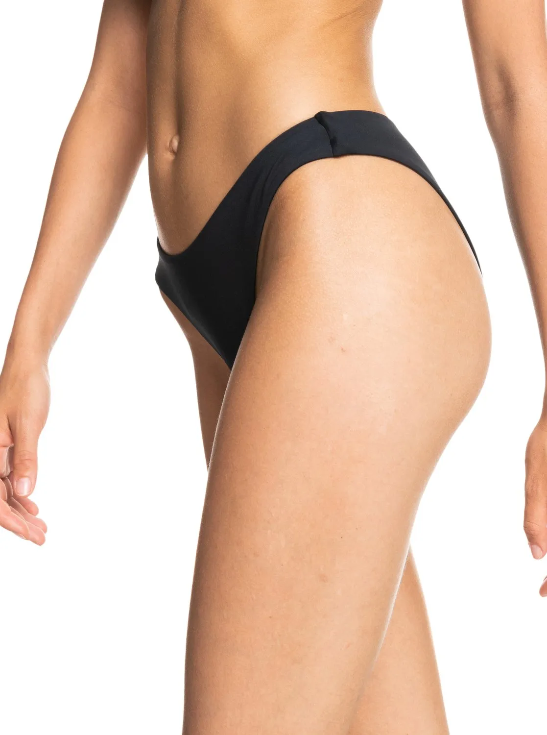 Beach Classics High Leg Bikini Bottoms - Anthracite