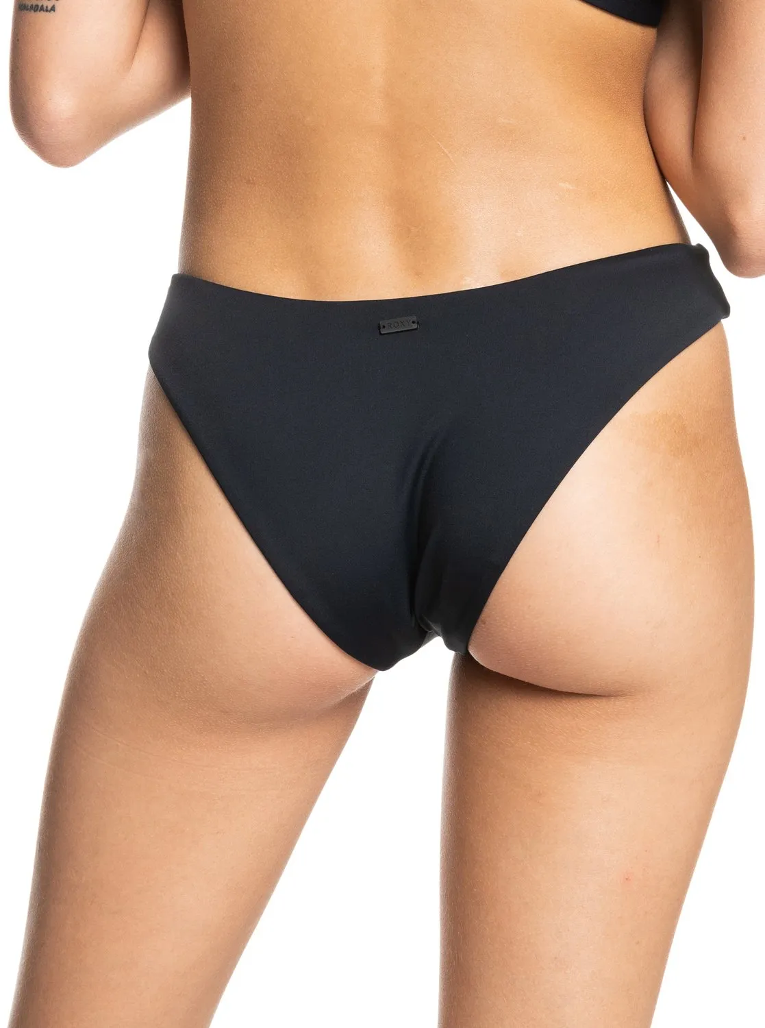 Beach Classics High Leg Bikini Bottoms - Anthracite