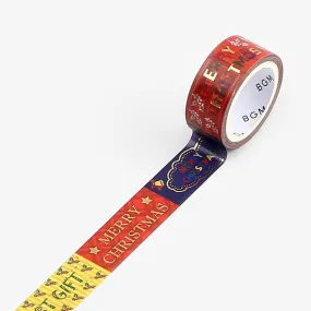 BGM Christmas Limited Message Masking Tape