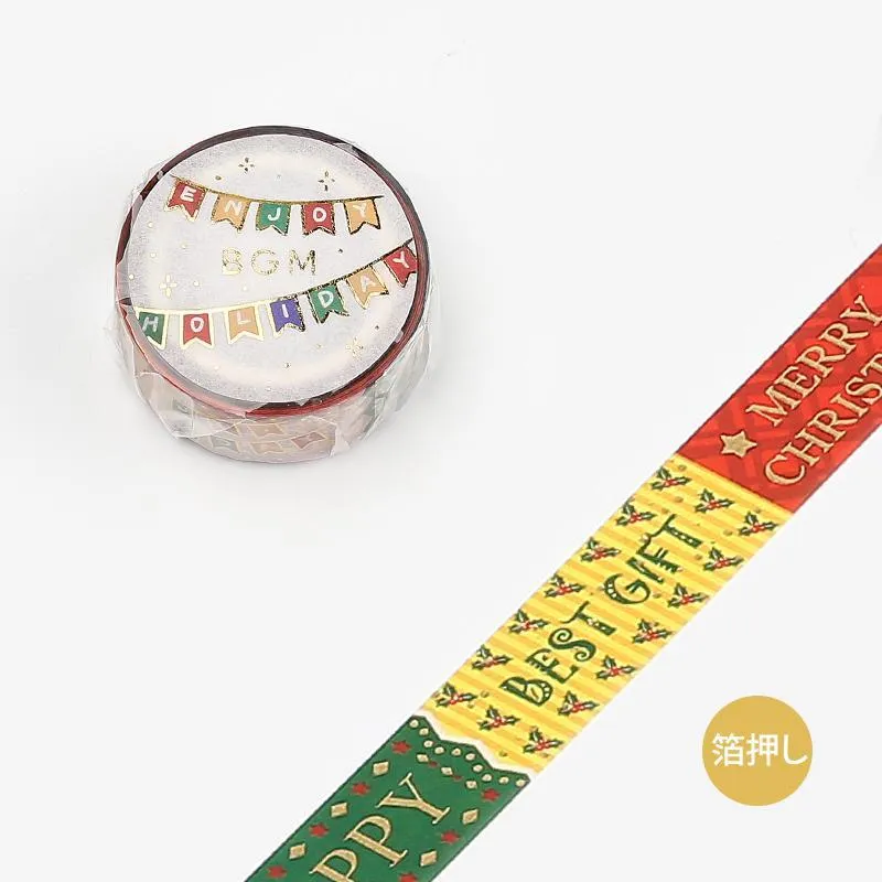 BGM Christmas Limited Message Masking Tape