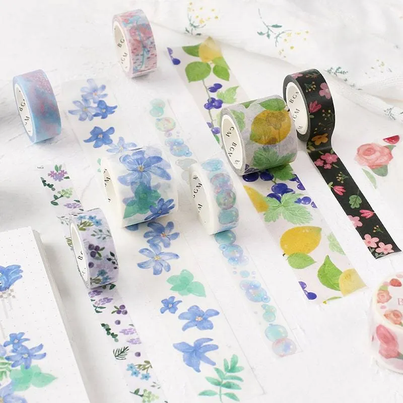 BGM Flower Garden, Light Washi Tape