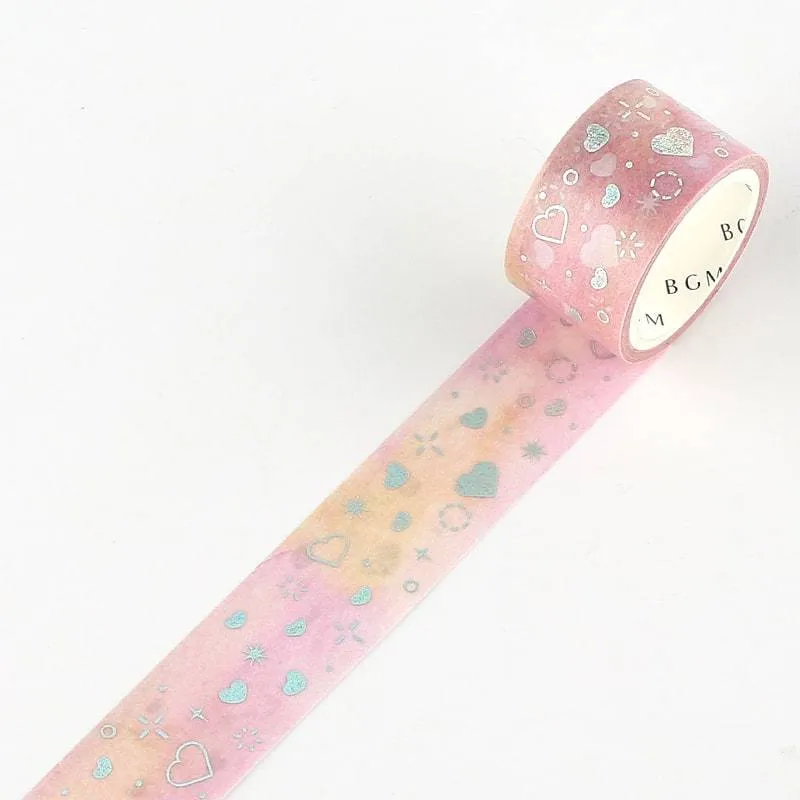 BGM Pink Heart Washi Tape