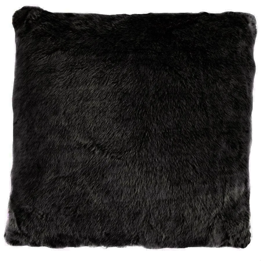 Black Arctic Bear Throw Blanket/Pillow