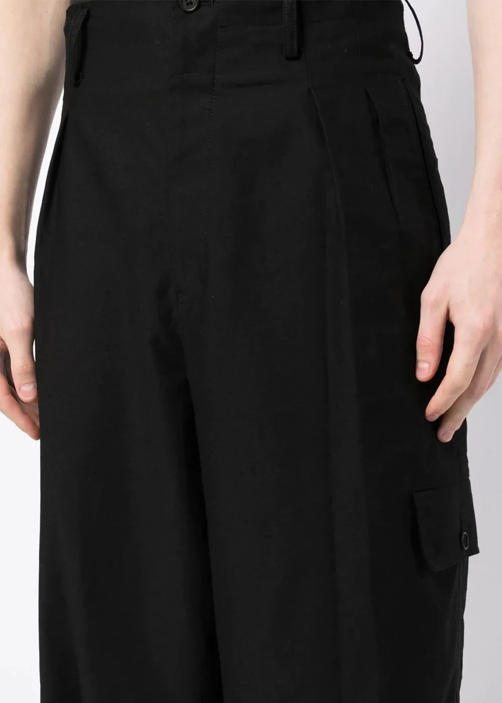 Black Cropped Trousers