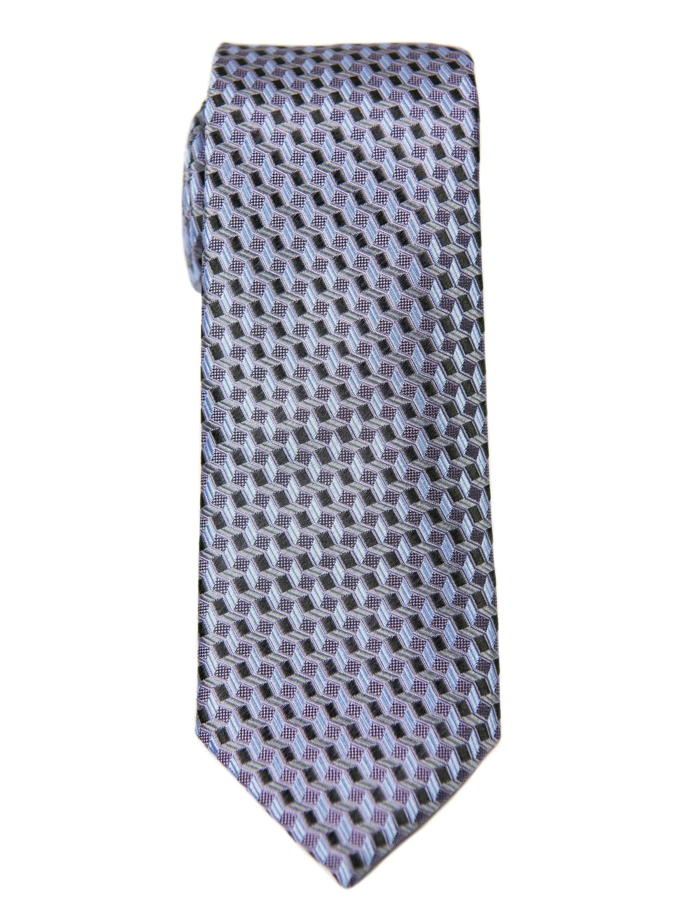 Boy's Tie 27724 Purple/Black Neat