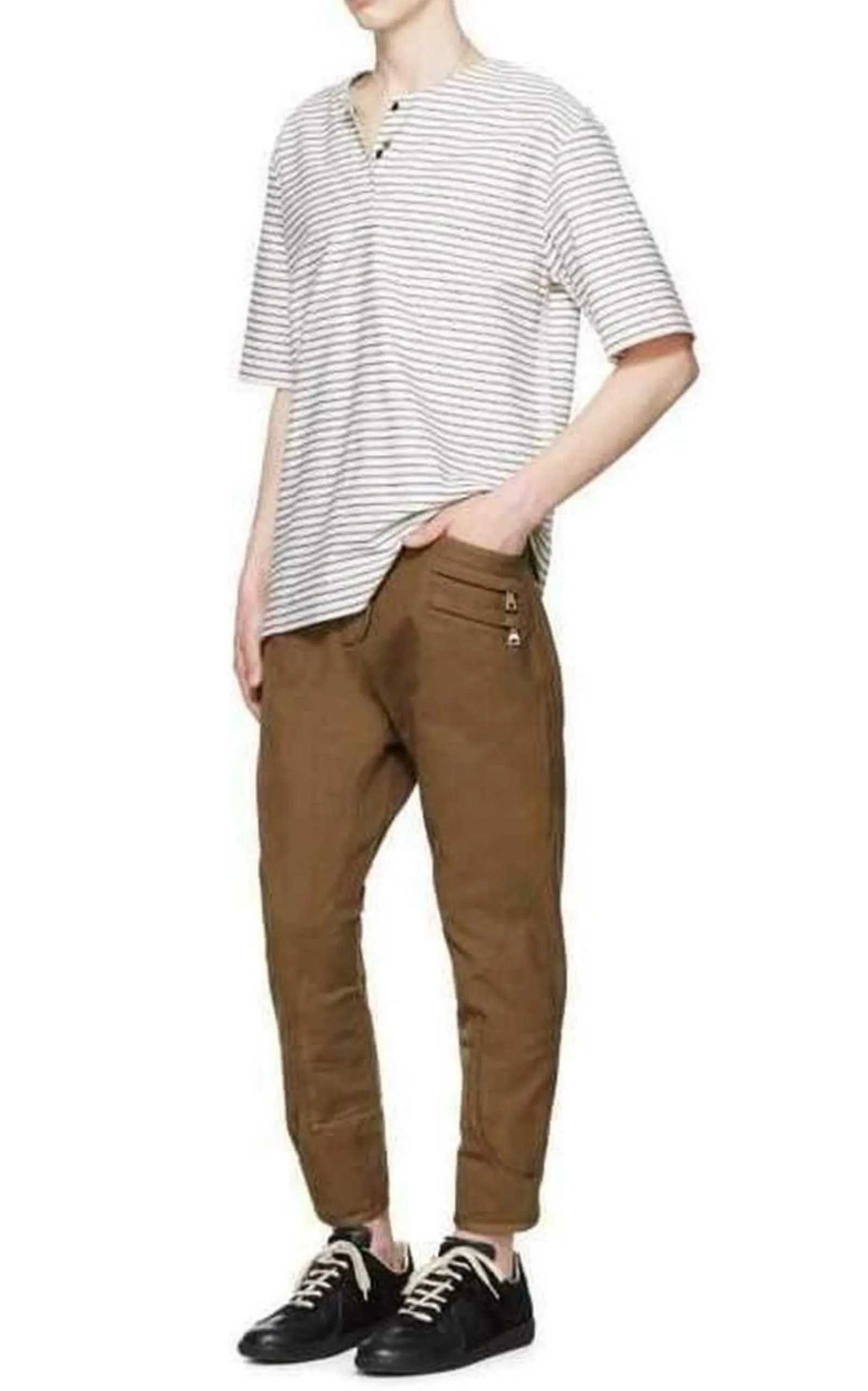 Brown Cropped Trousers