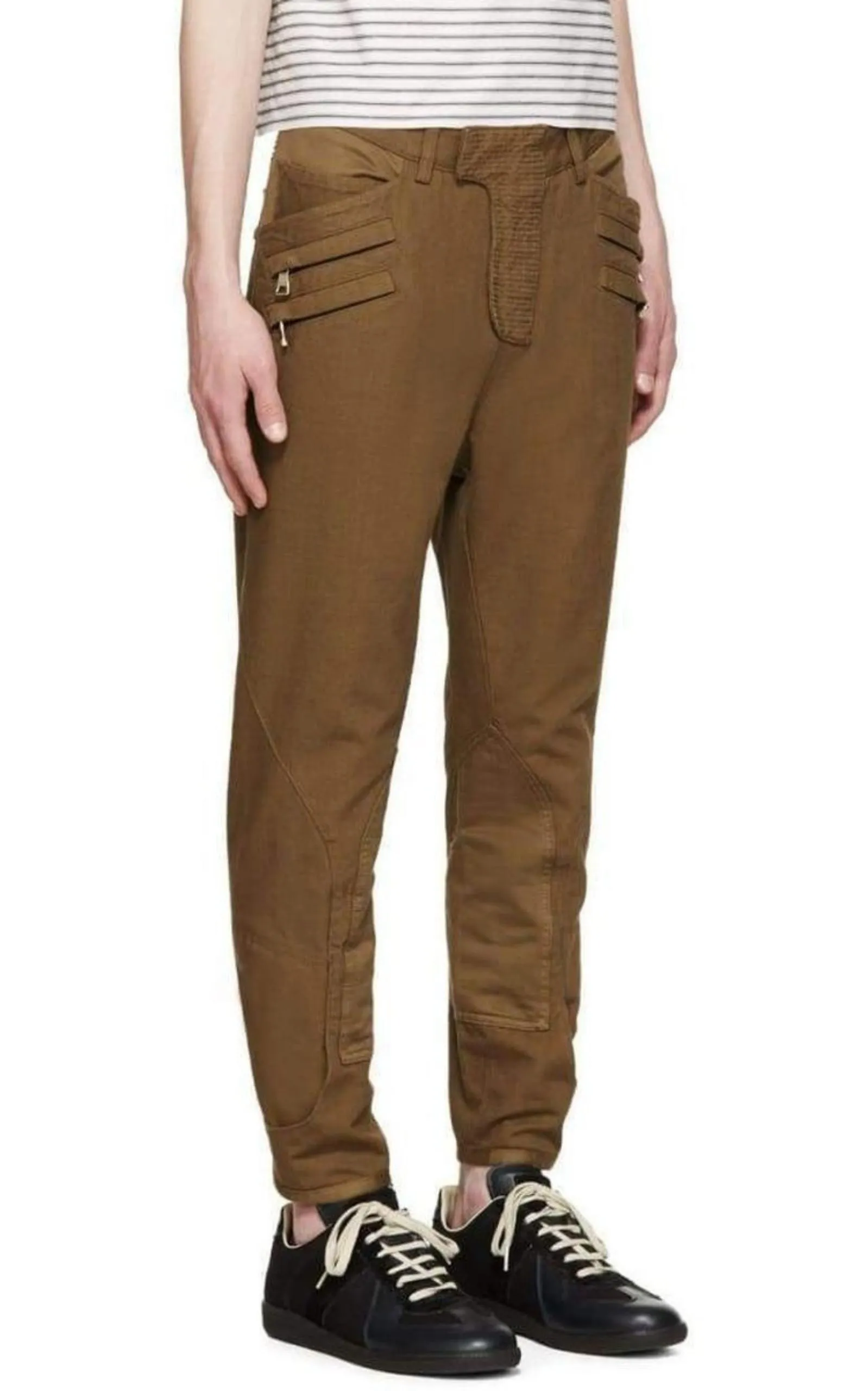 Brown Cropped Trousers