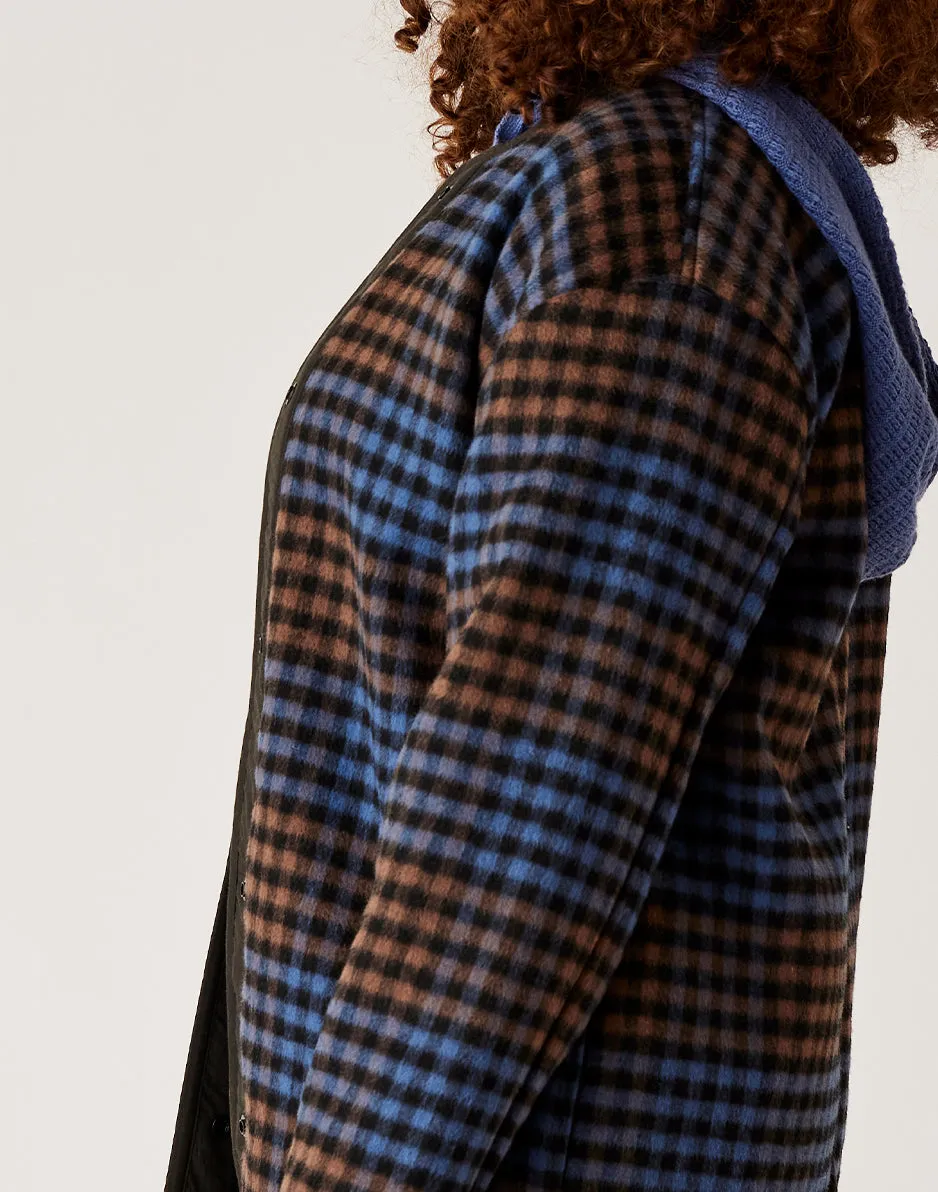 Calla Wool Jacket: Dk. Brown Plaid