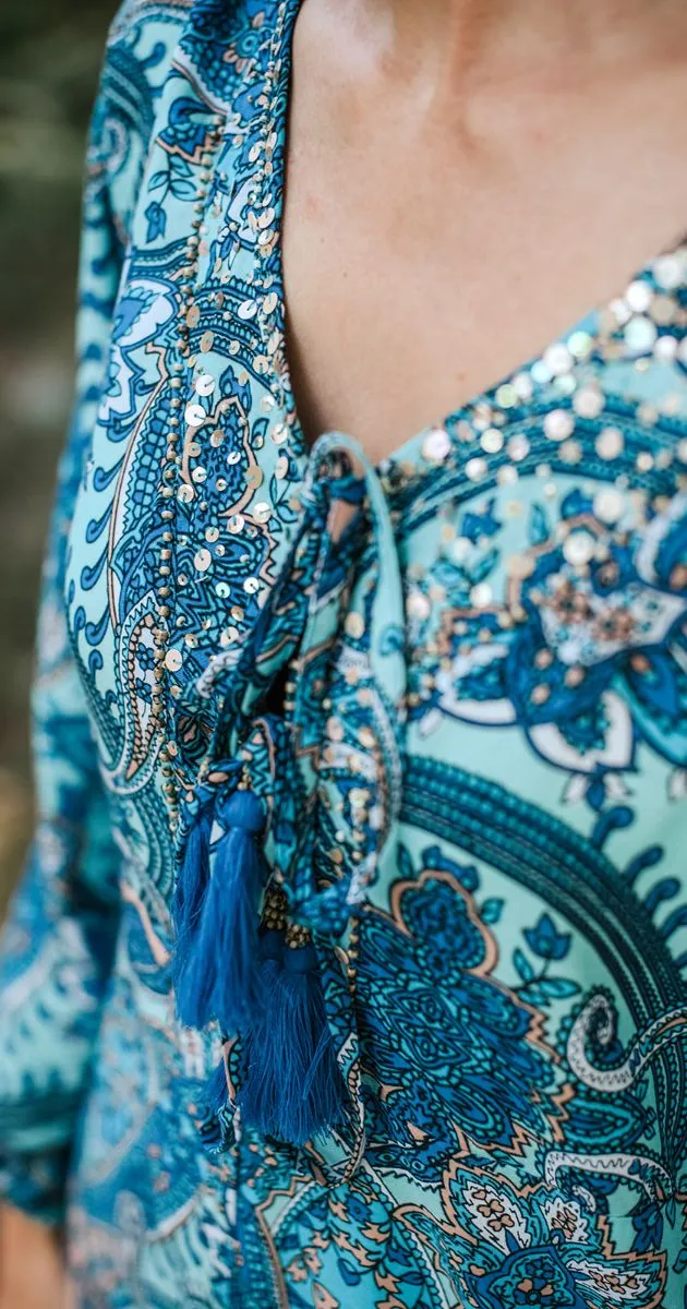 Caly Short Paisley Jumpsuit