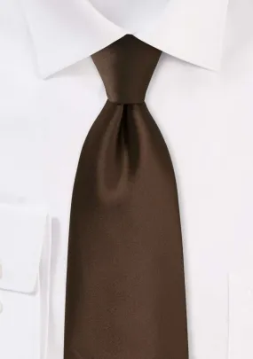 Chocolate Solid Necktie