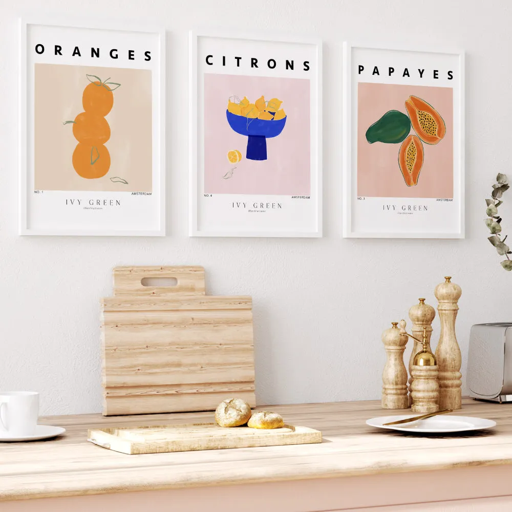 Citrons D'Art - Art Print by Ivy Green Illustrations