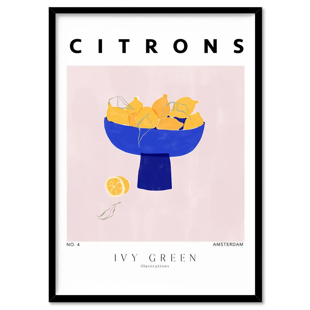 Citrons D'Art - Art Print by Ivy Green Illustrations