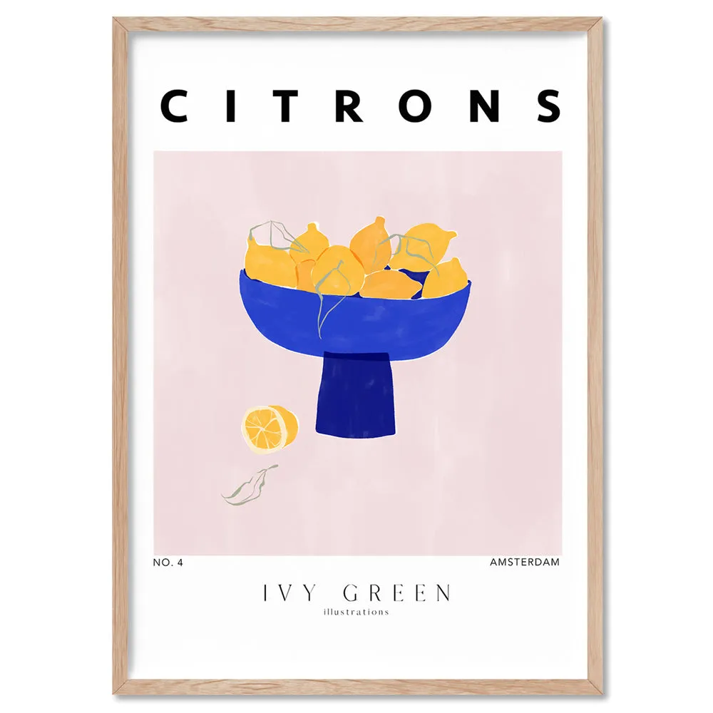 Citrons D'Art - Art Print by Ivy Green Illustrations